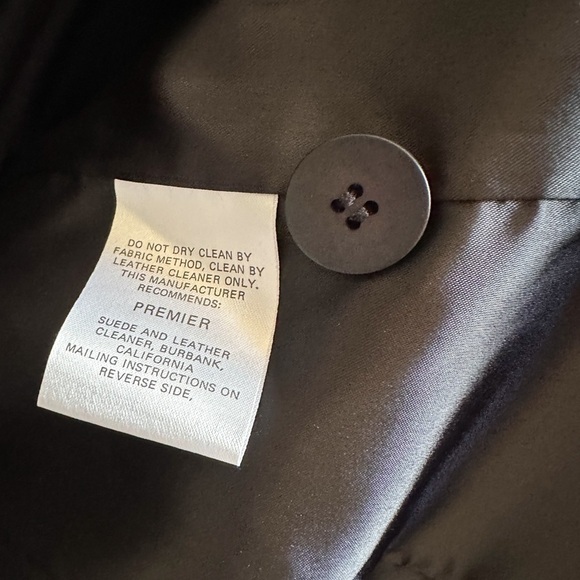 Anonymous Y2K Leather Black Jacket Size XS - Picture 3 of 4